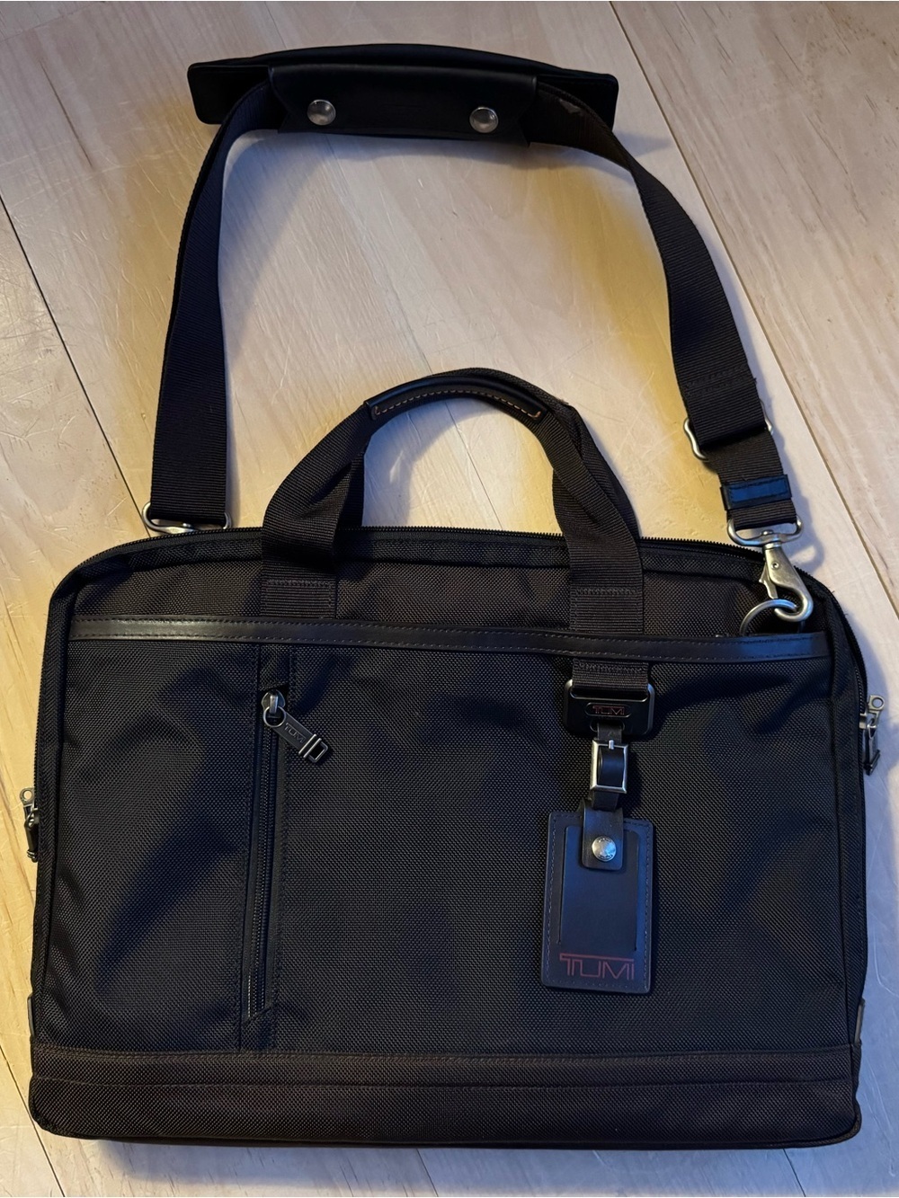BUNDLE Tumi Laptop Bag, Laptop Insert and Tumi Flat Folding Pack